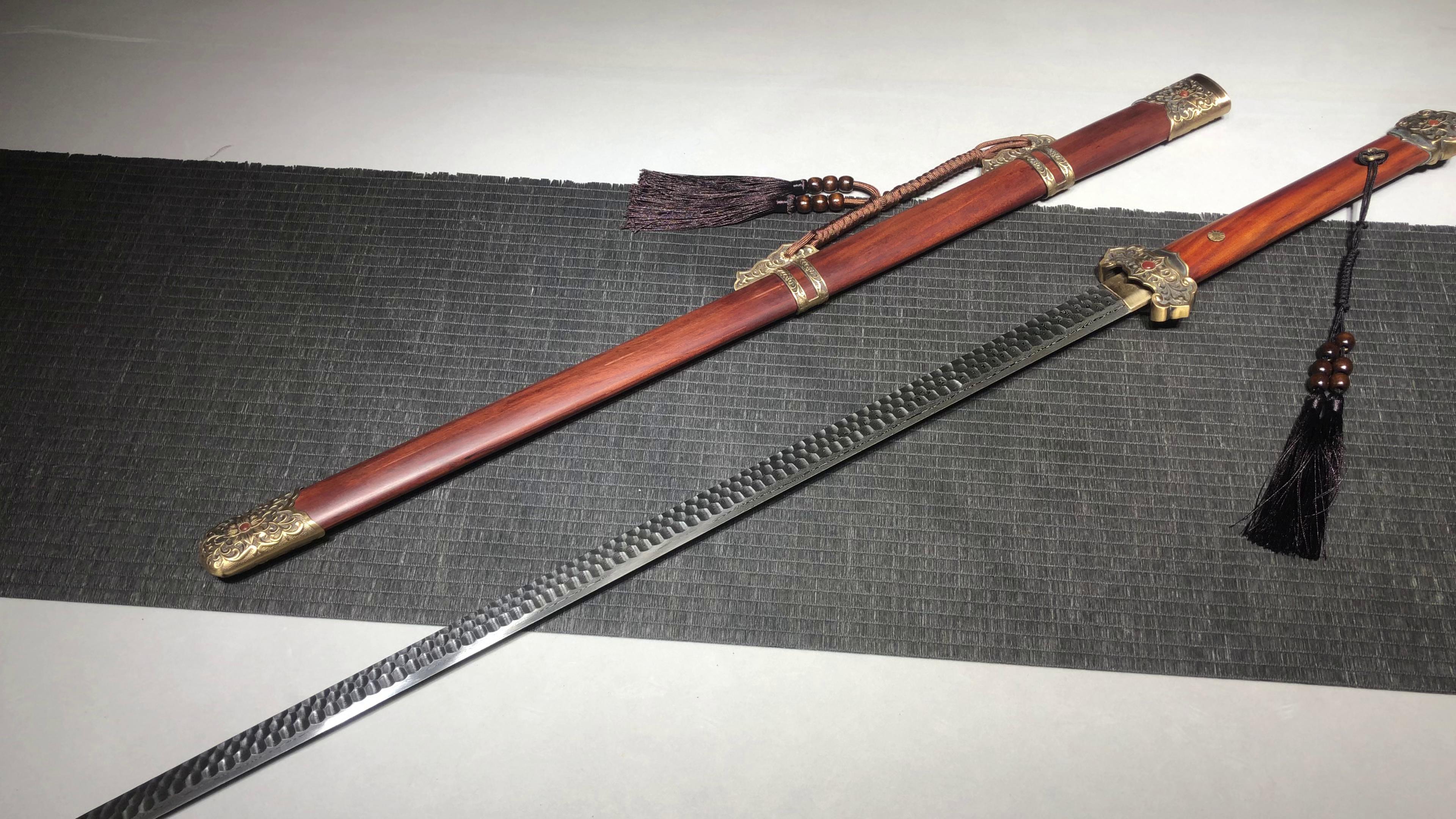 1300 新款手作 长款26寸捶打纹百炼钢唐横刀—盛世唐刀 编号:550872504261767 - 大祚榮刀劔 대조영도검 网站图片授権给大 ...