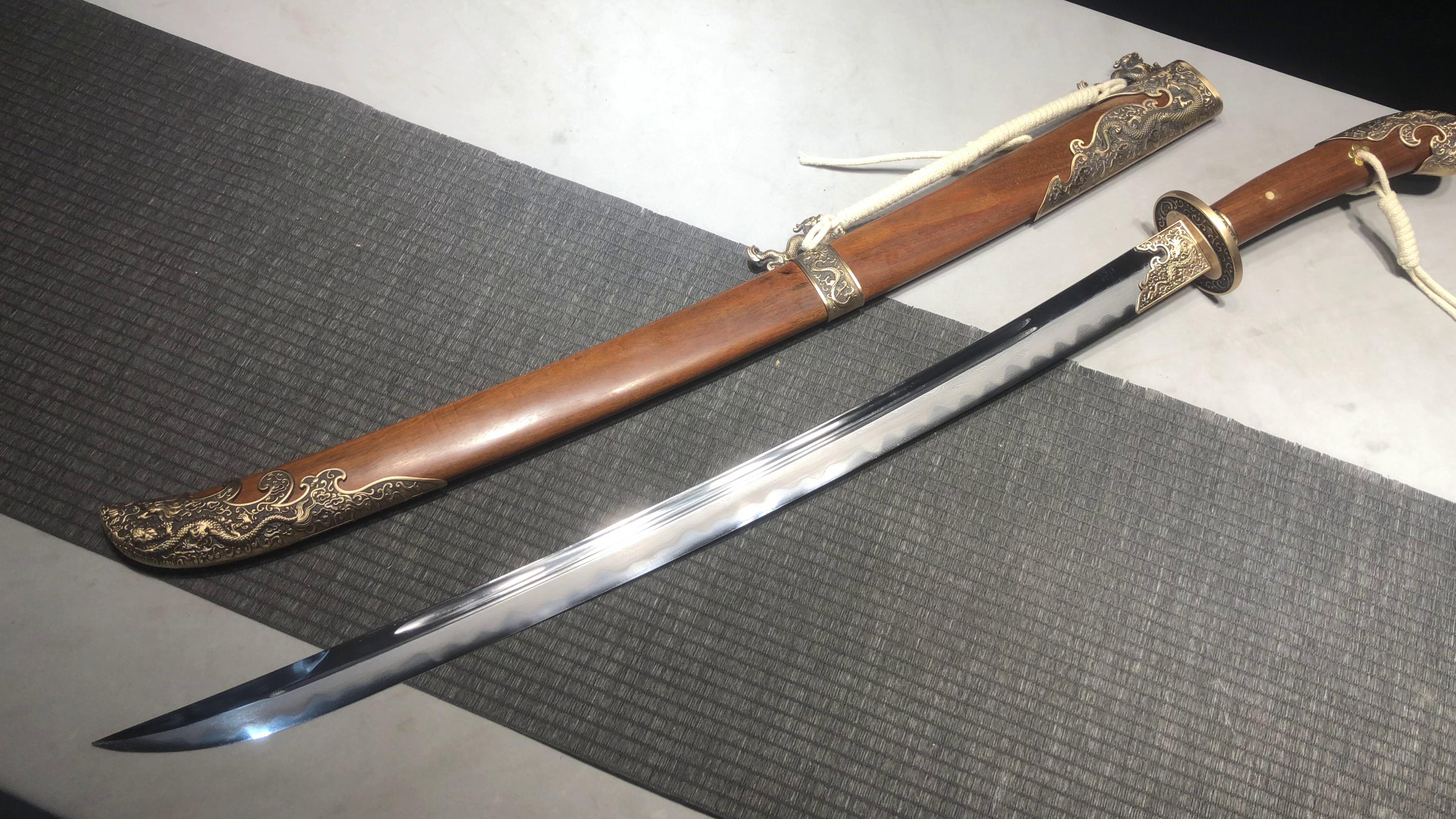1700 新款手作 长款26寸花纹钢烧刃清刀绣春刀——贝勒佩刀 编号:570872309121291 - 大祚榮刀劔 대조영도검 网站图片授権 ...