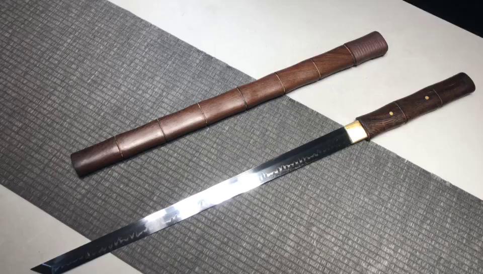 720 新款特价中款20寸T10烧刃素装小唐刀——竹节唐刀（T10烧刃版） 编号